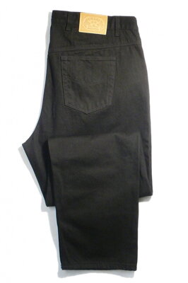 jeans kalhoty nadměrné černé s elastanem 601/61